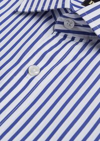 Paul Stuart Slim Fit Blue Bold Bengal Stripe Dress Shirt, thumbnail 2