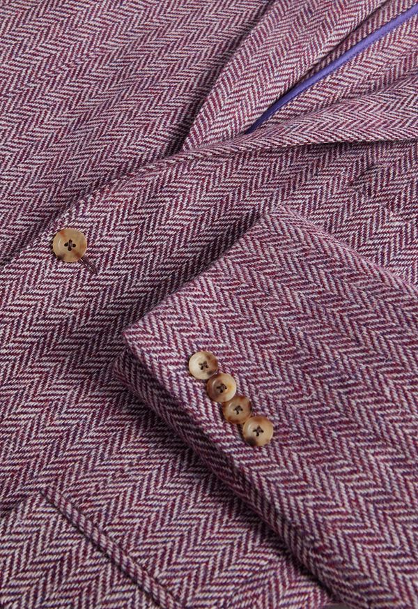 Paul Stuart Herringbone Tweed Jacket, image 2