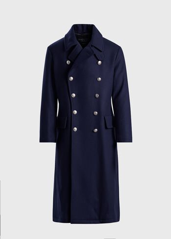 Paul Stuart Double Breasted Wool Overcoat