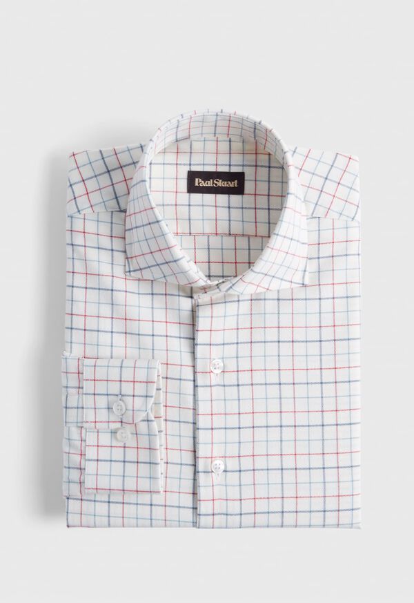 Paul Stuart Three Color Tattersall Sport Shirt, image 1