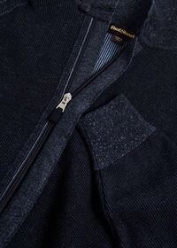 Paul Stuart Cotton Full Zip Ribbed Cardigan, thumbnail 2