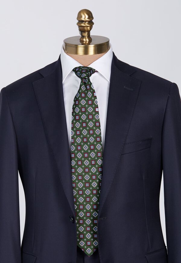 Paul Stuart Printed Linen Medallion Tie, image 2