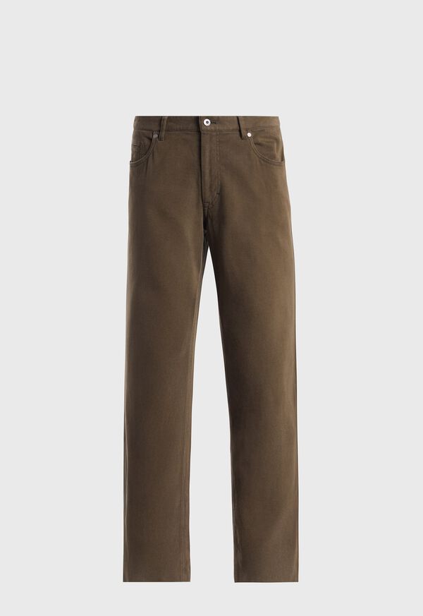 Paul Stuart Brushed Twill Five Pocket Pant, image 1