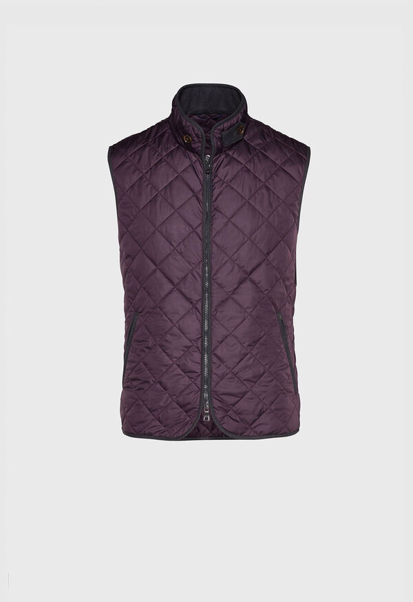 Paul Stuart Nylon Quilted Vest with Piping, image 4