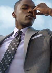 Paul Stuart Woven Silk Triangle Deco Tie, thumbnail 2