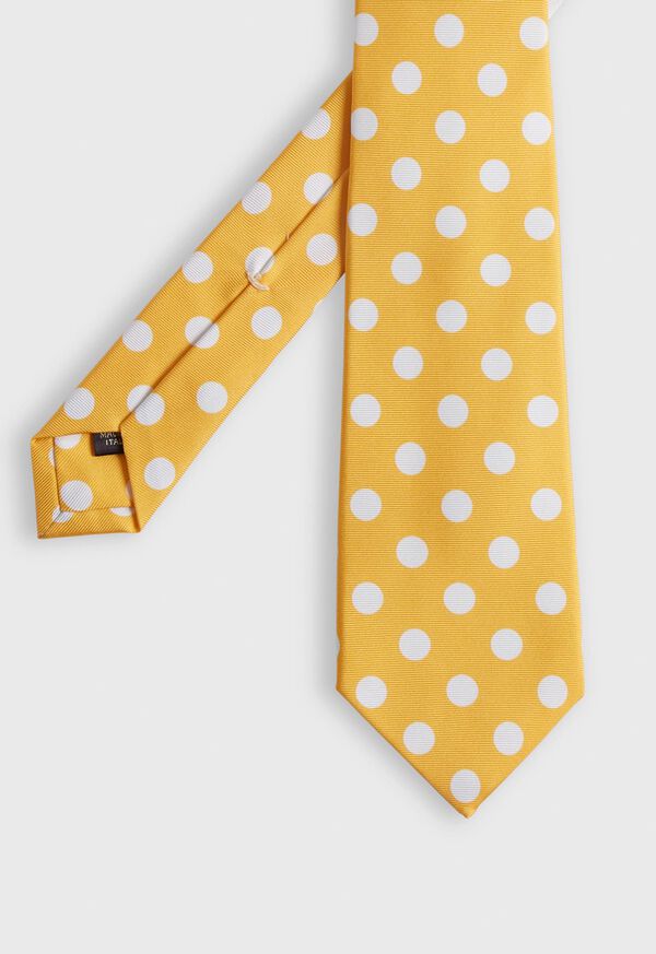 Paul Stuart Printed Silk Large Polka Dot Tie, image 1