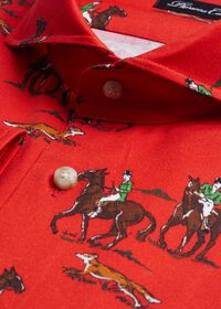 Paul Stuart Equestrian Print Brushed Cotton Shirt, thumbnail 2